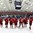 PLYMOUTH, MICHIGAN - APRIL 7: Switzerland players salute the crowd at USA Hockey Arena after a 3-1 relegation round win over the Czech Republic at the 2017 IIHF Ice Hockey Women's World Championship. (Photo by Matt Zambonin/HHOF-IIHF Images)

